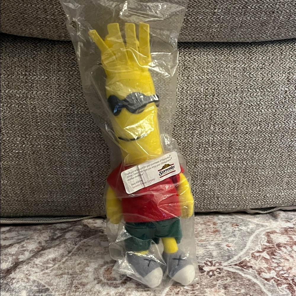 Sorrento Cheese stuffed character